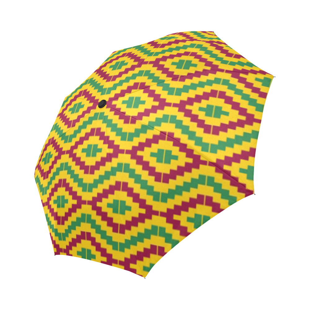 KENTE FRACTAL Auto-Foldable Umbrella