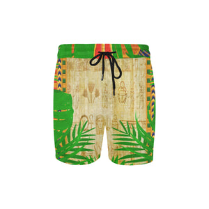 TROPICAL PAPYRUS Men's Mid-Length Swim Shorts