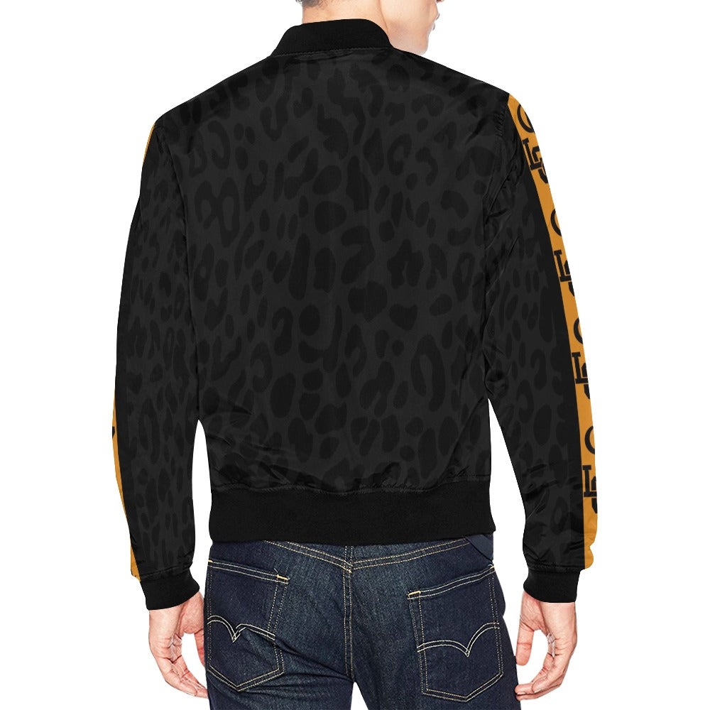 JAGUAR SKIN LCC All Over Print Bomber Jacket for Men
