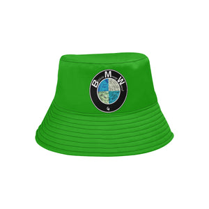 B.Money.W GREEN All Over Print Bucket Hat for Men