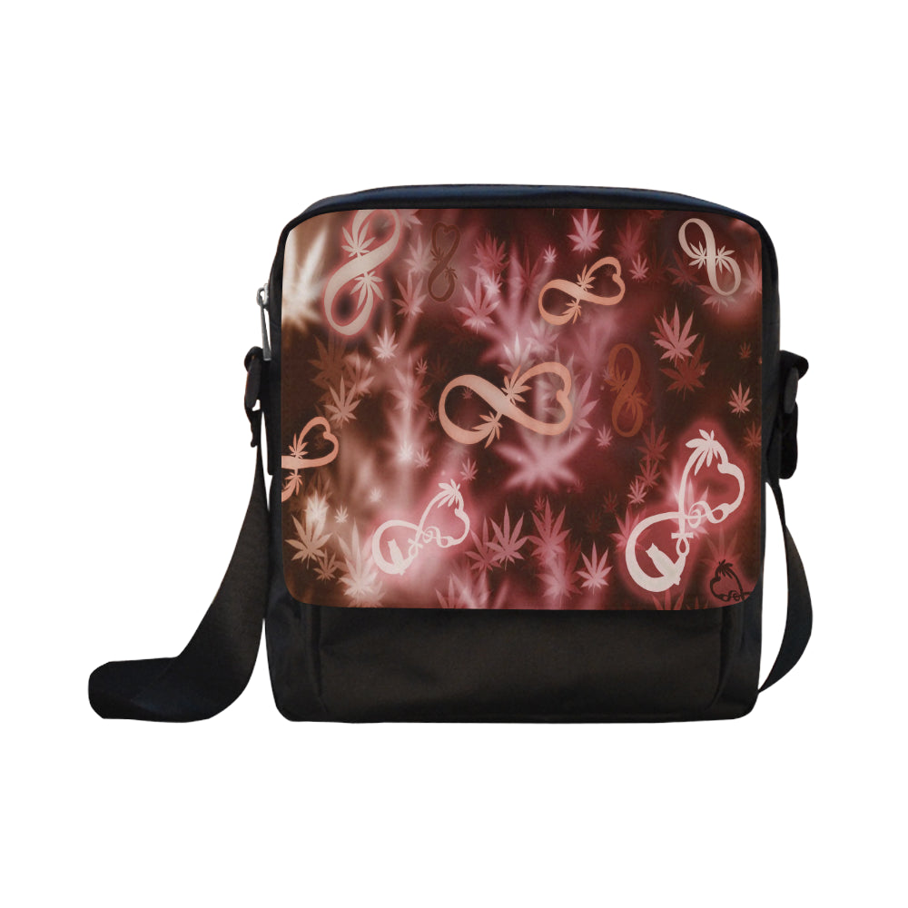 INFINITY RED COSMOS Crossbody Nylon Bags (Model 1633)