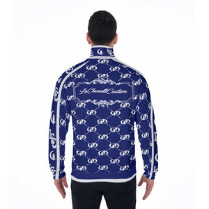 EXCELLENCE NAVY Stand Collar Jacket