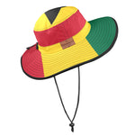 GHANA FLAG Wide Brim Bucket Hat