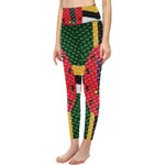 DOMINICA FLAG All Over Print High-Waisted Leggings