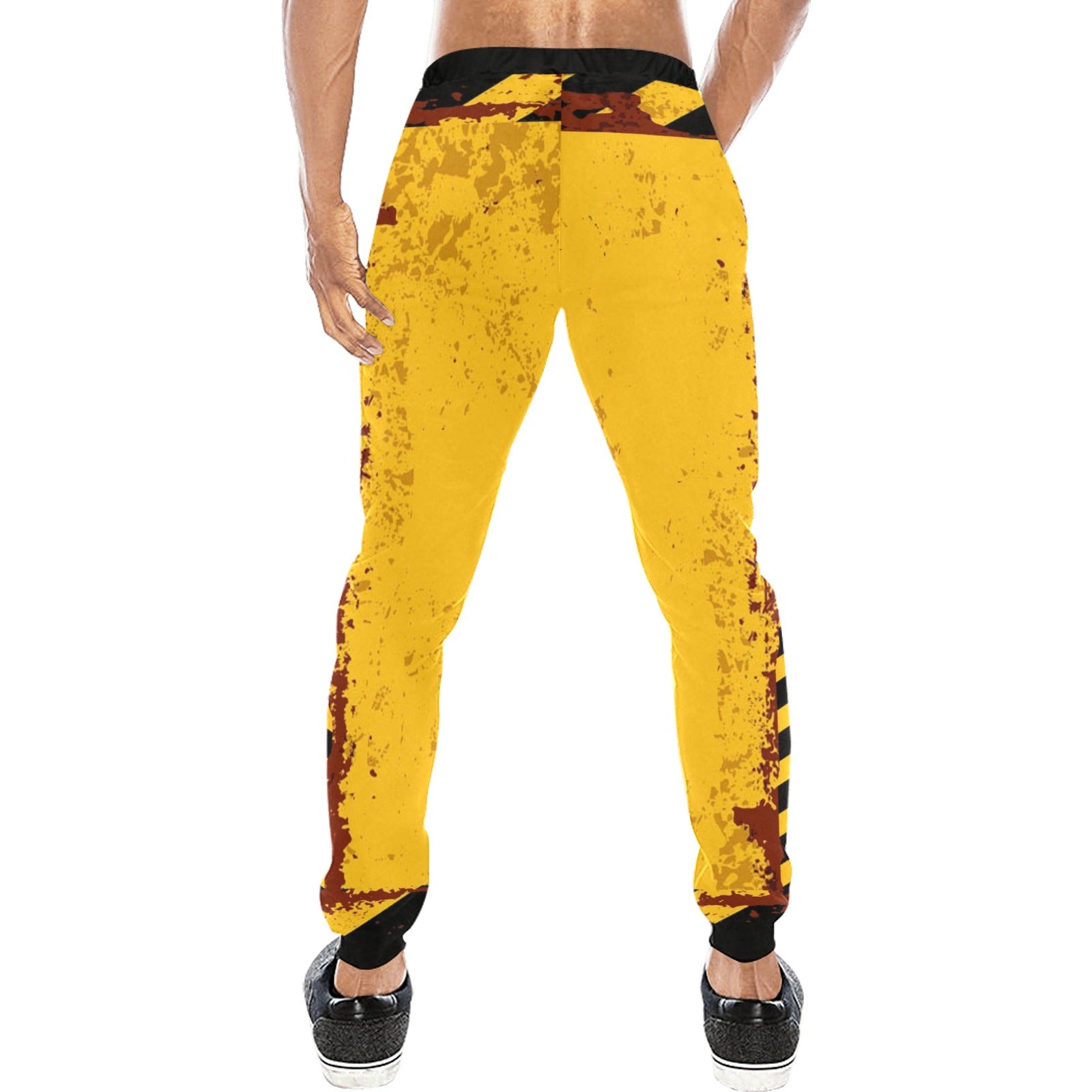 BEWARE Men's All Over Print Sweatpants