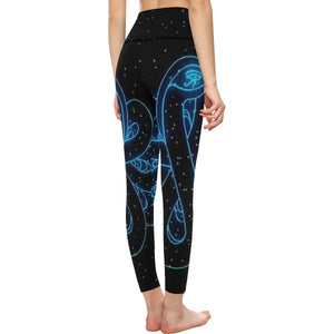 SNAKE OF CREATION WADJET All Over Print High-Waisted Leggings (Model L36)