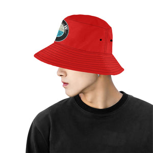 B.Money.W RED All Over Print Bucket Hat for Men