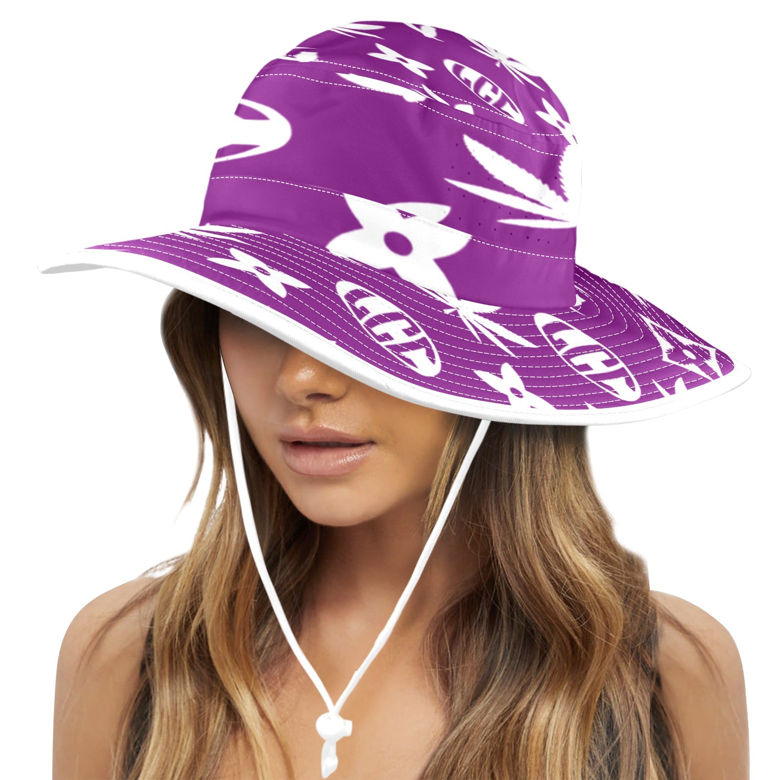 GET HIGHER Wide Brim Bucket Hat