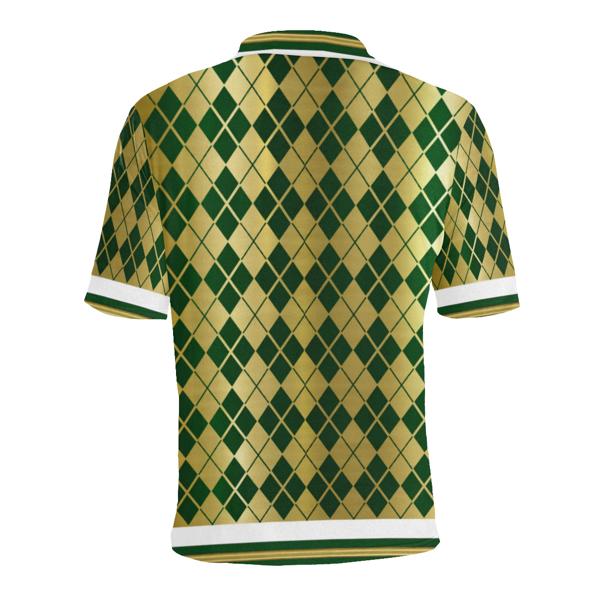 ARLEQUIN GREEN Men's All Over Print Polo Shirt