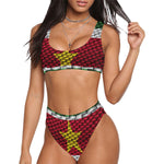 SURINAME FLAG Sport Top & High-Waisted Bikini Swimsuit