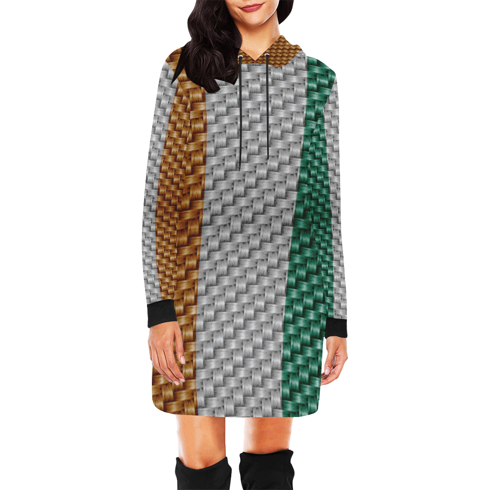 COTE D'IVOIRE FLAG All Over Print Hoodie Mini Dress