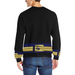 LCC STRASS Men's Rib Cuff Crew Neck Sweatshirt