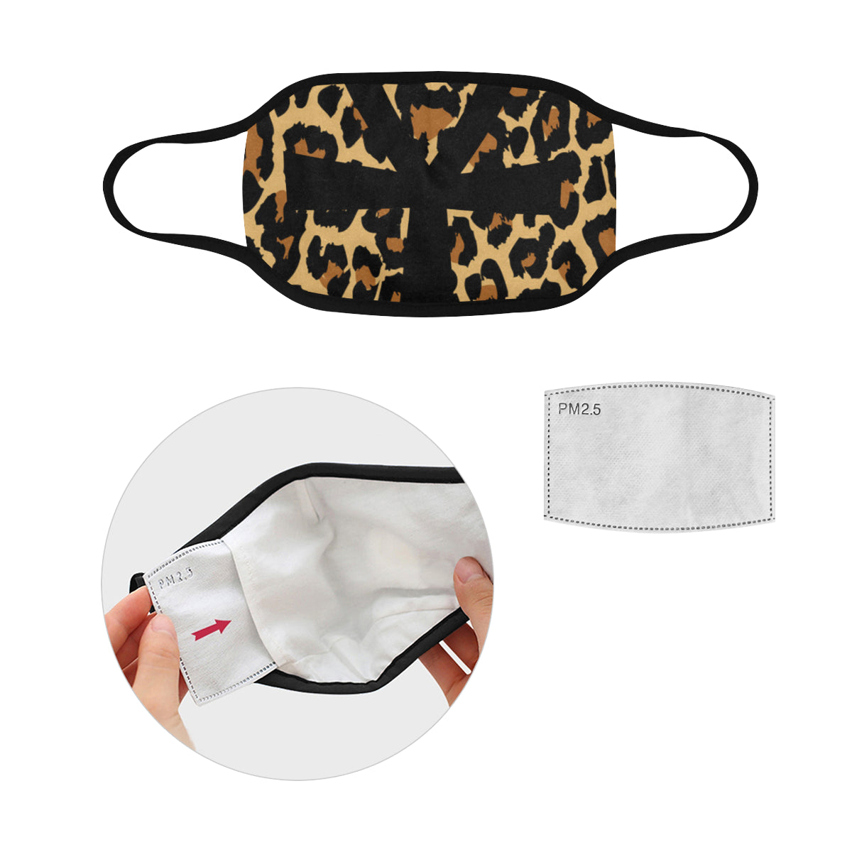 CHEETAH ANKH Mouth Mask in One Piece (2 Filters Included)