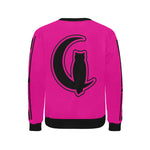 BLACC BORDER RADISH Men's Rib Cuff Crew Neck Sweatshirt