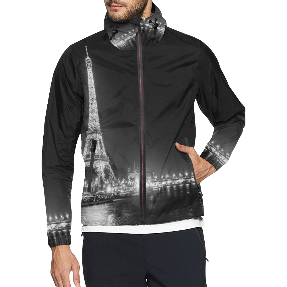 PARIS BY NIGHT All Over Print Windbreaker for Unisex