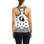 BANDANA WHT Women's Racerback Tank Top