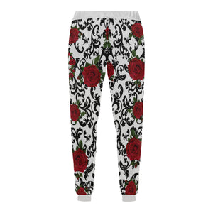 RED ROSES Men's All Over Print Sweatpants