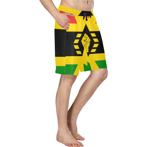 FIST UP RBG Men's All Over Print Casual Shorts