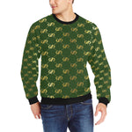 EXCELLENCE KAKIGLD Men's Rib Cuff Crew Neck Sweatshirt