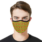 KENTE FRACTAL Mouth Mask in One Piece (2 Filters Included)