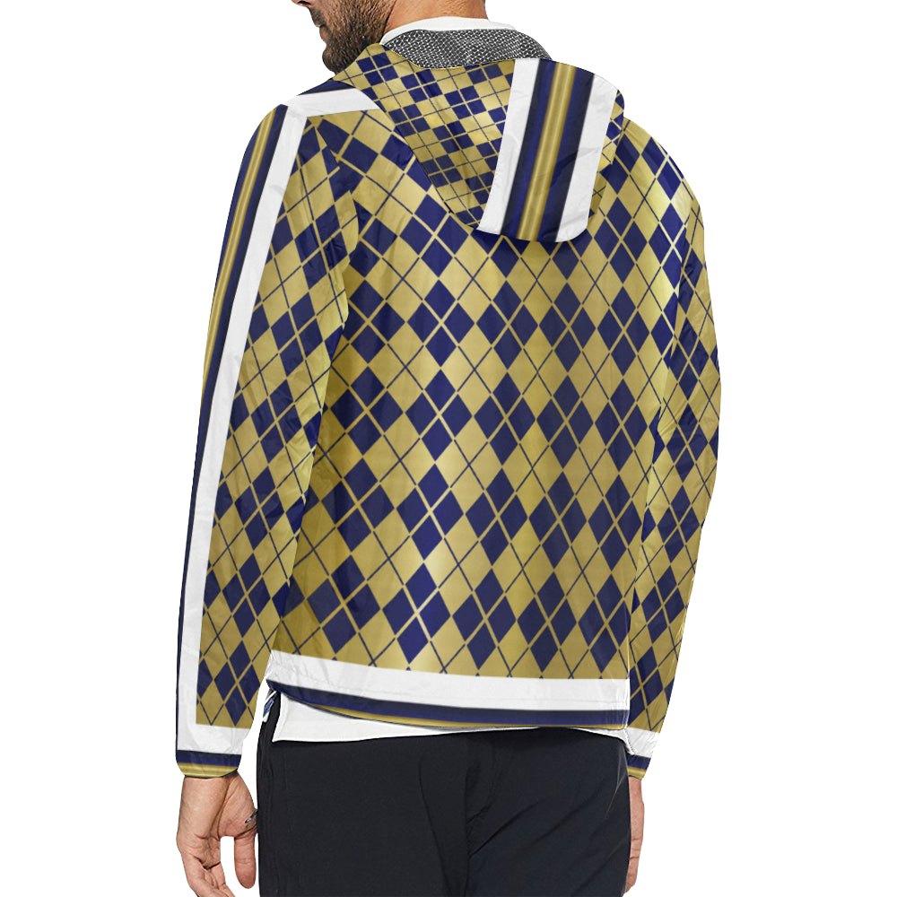 ARLEQUIN BLUE Unisex All Over Print Windbreaker