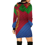 ERITREA FLAG All Over Print Hoodie Mini Dress