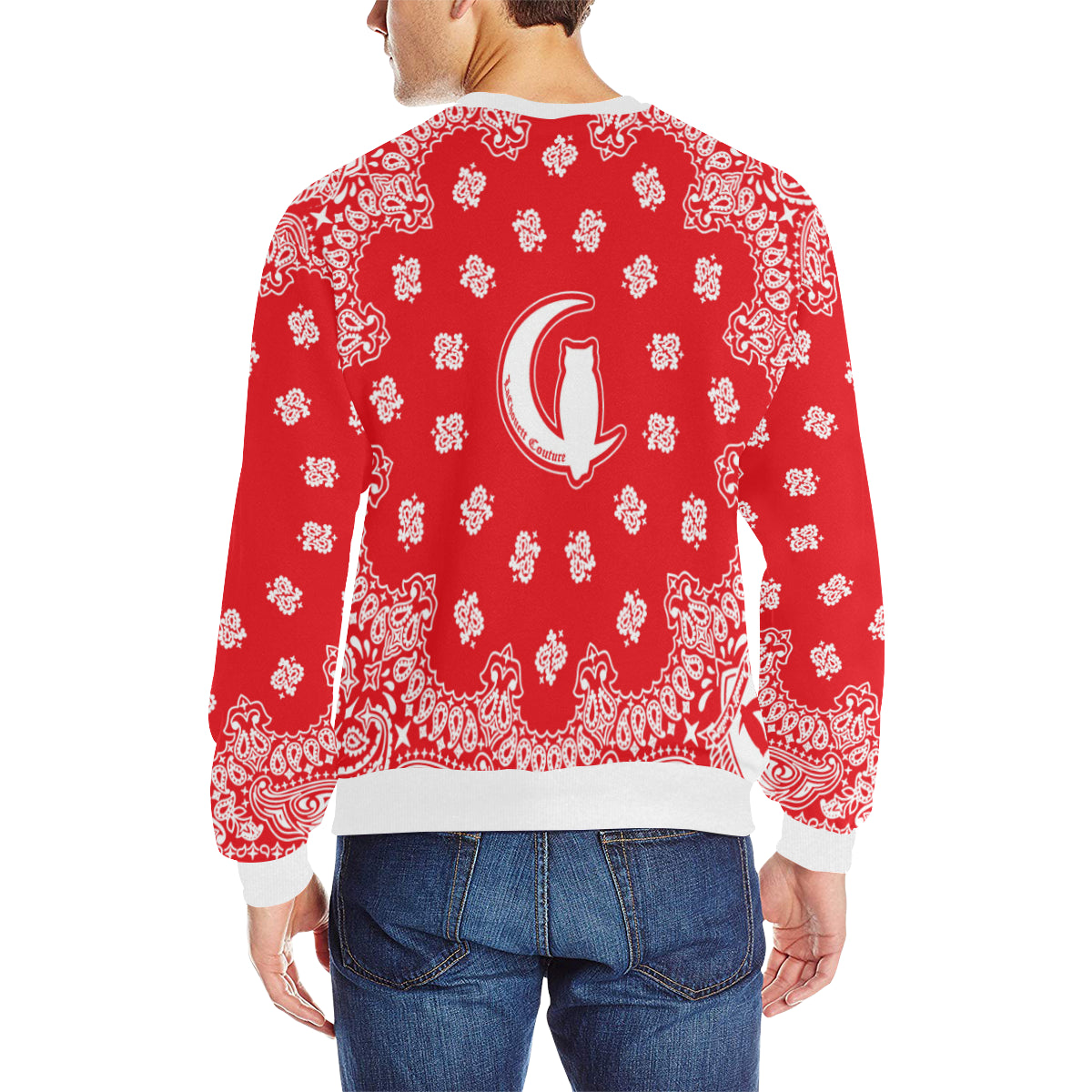 BANDANA Bs'UP Men's Rib Cuff Crew Neck Sweatshirt