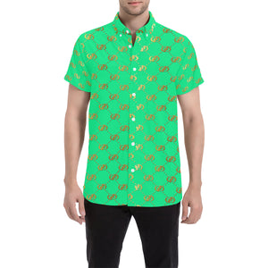 EXCELLENCE TRQGLD Men's All Over Print Short Sleeve Shirt