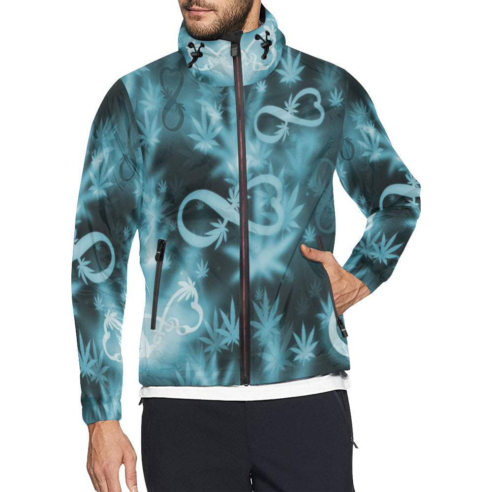 INFINITY BLUE COSMOS All Over Print Windbreaker for Unisex