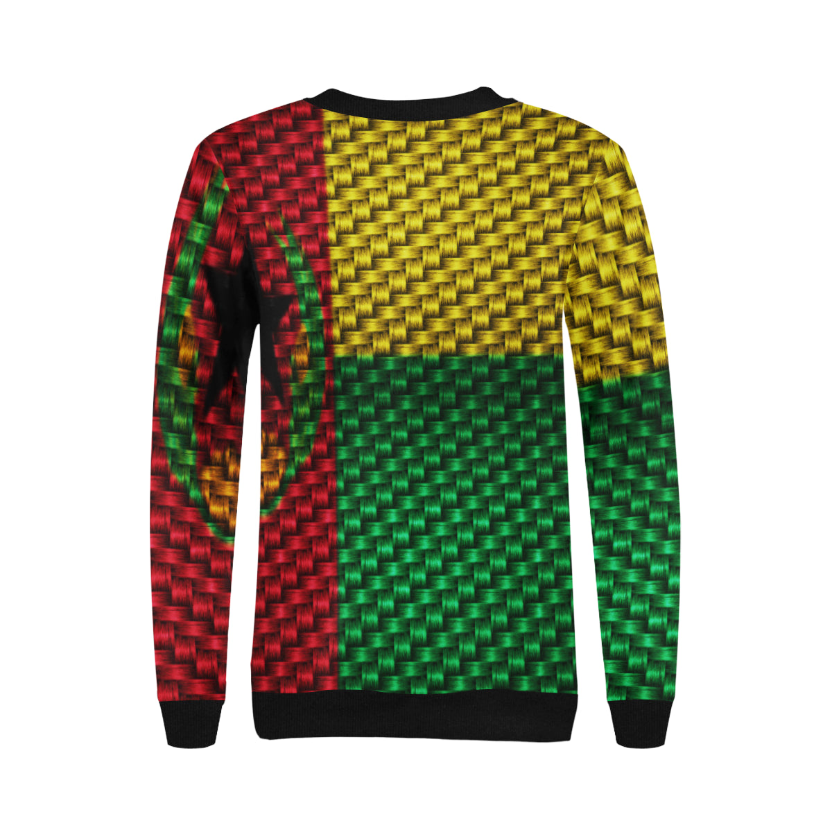 CAP VERT FLAG Women's Rib Cuff Crew Neck Sweatshirt