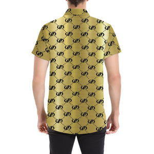 EXCELLENCE GLDBLCC Men's All Over Print Short Sleeve Shirt