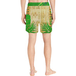 TROPICAL PAPYRUS Men's Mid-Length Swim Shorts