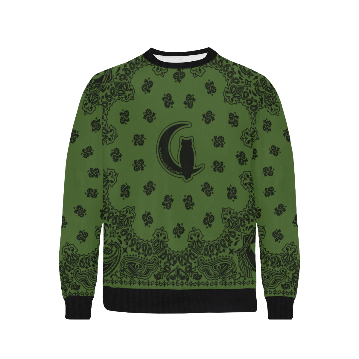 BANDANA KAKI Men's Rib Cuff Crew Neck Sweatshirt