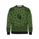 BANDANA KAKI Men's Rib Cuff Crew Neck Sweatshirt