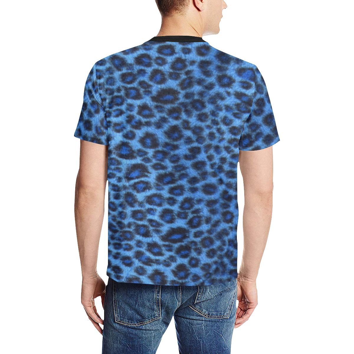 BLUE TIGER SKIN Men's All Over Print T-Shirt