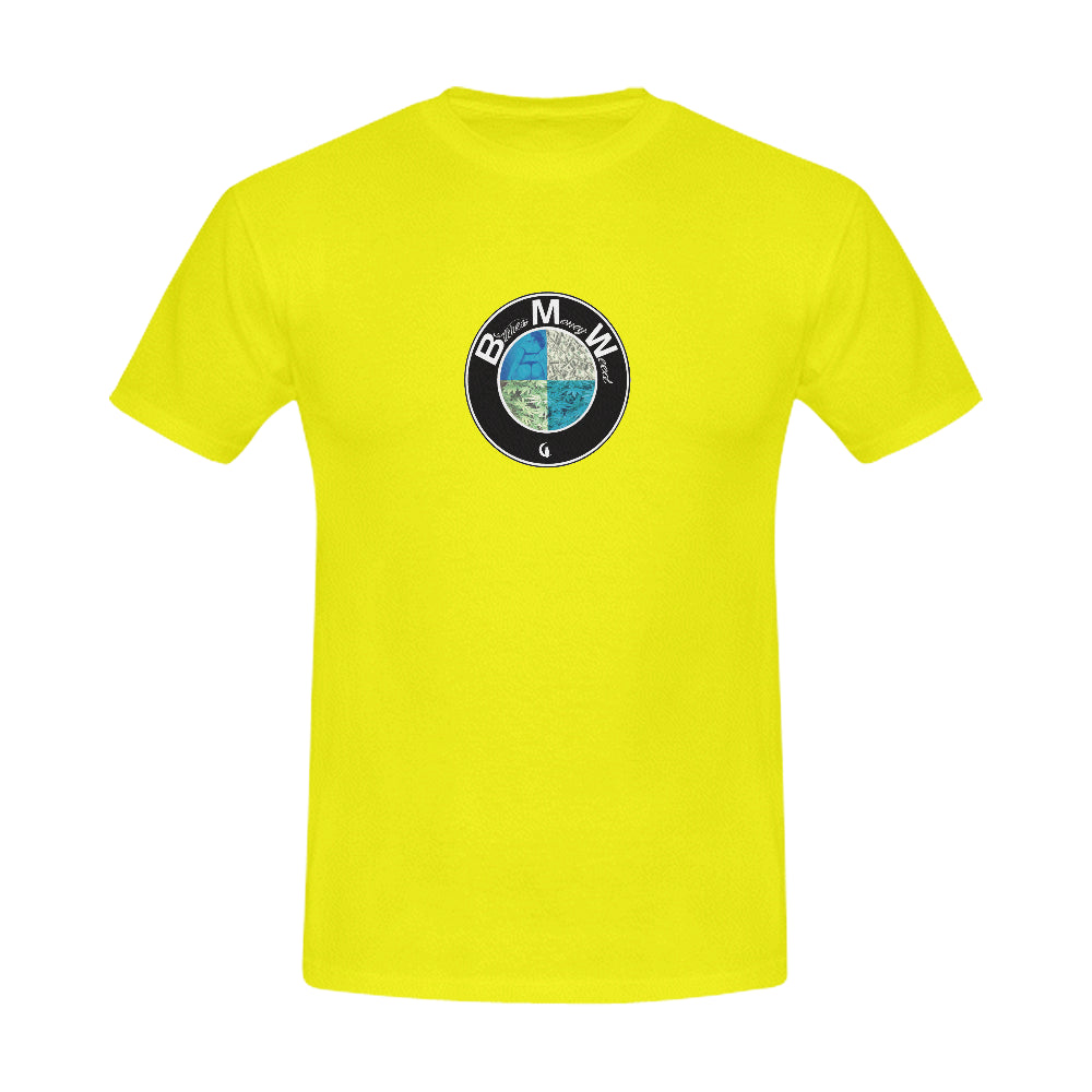 BMW YLW Men's T-Shirt in USA Size