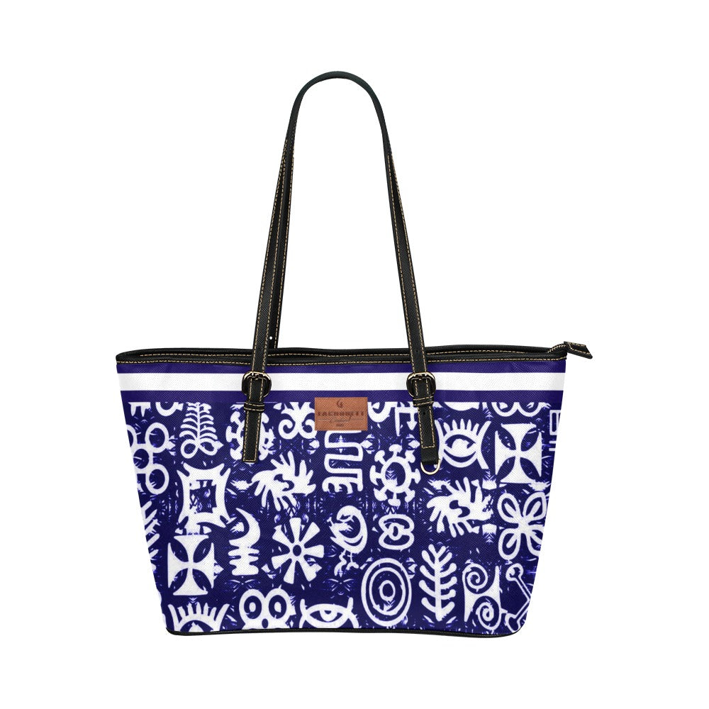 ADINKRA MX Leather Tote Bag/Small