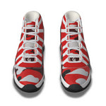 CAMOUFLAGE RED Men's High Top Basketball Shoes