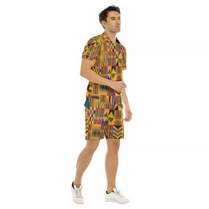 KENTE OG Men's Short Sleeve Shirt Sets