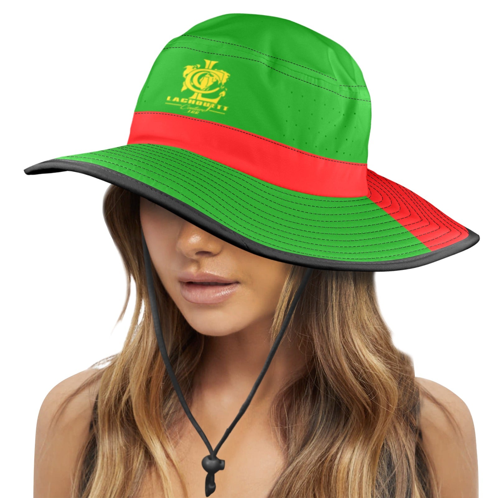 BURKINA FASO FLAG Wide Brim Bucket Hat