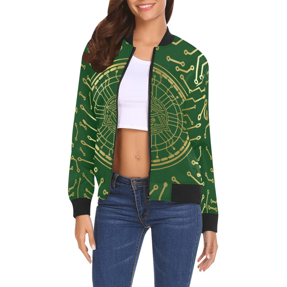 CRYPTO KMT Bomber Jacket for Women