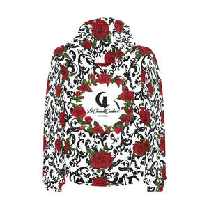 RED ROSES Men's Padded Hooded Jacket