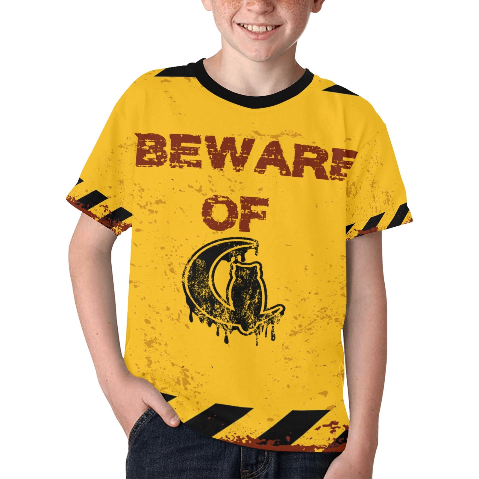 BEWARE Kids' All Over Print T-shirt