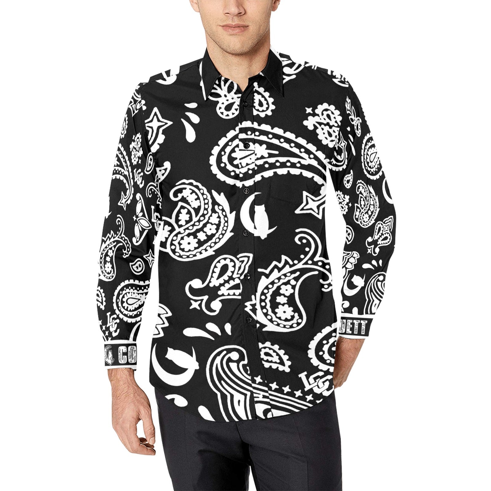 BANDANA PAISLEY Cs'Up Men's Casual Dress Shirt