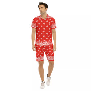 BANDANA FULLY Bs'UP Men's Short Sleeve Shirt Sets