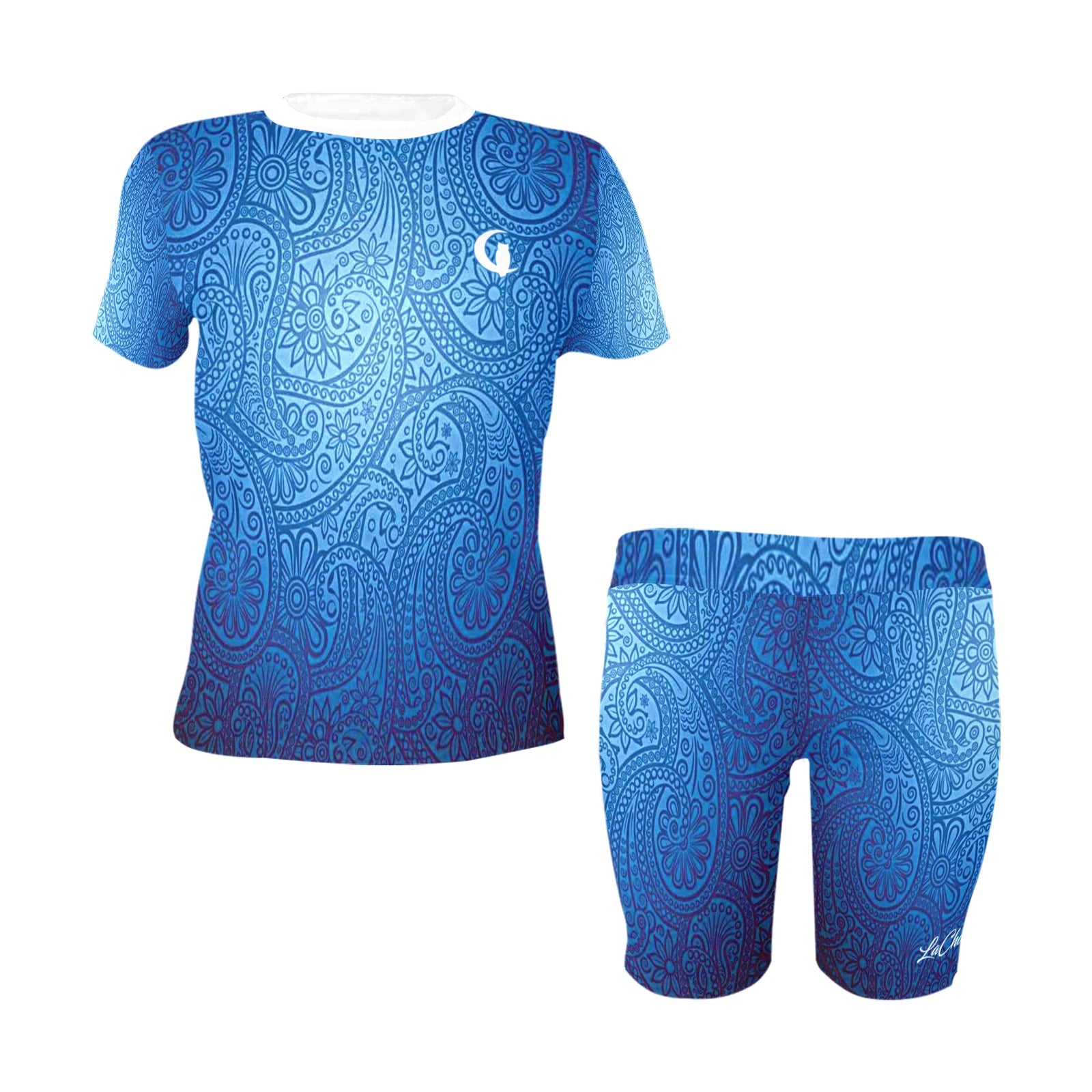BANDANA LUXURY Cs'UP Women's Short Yoga Set