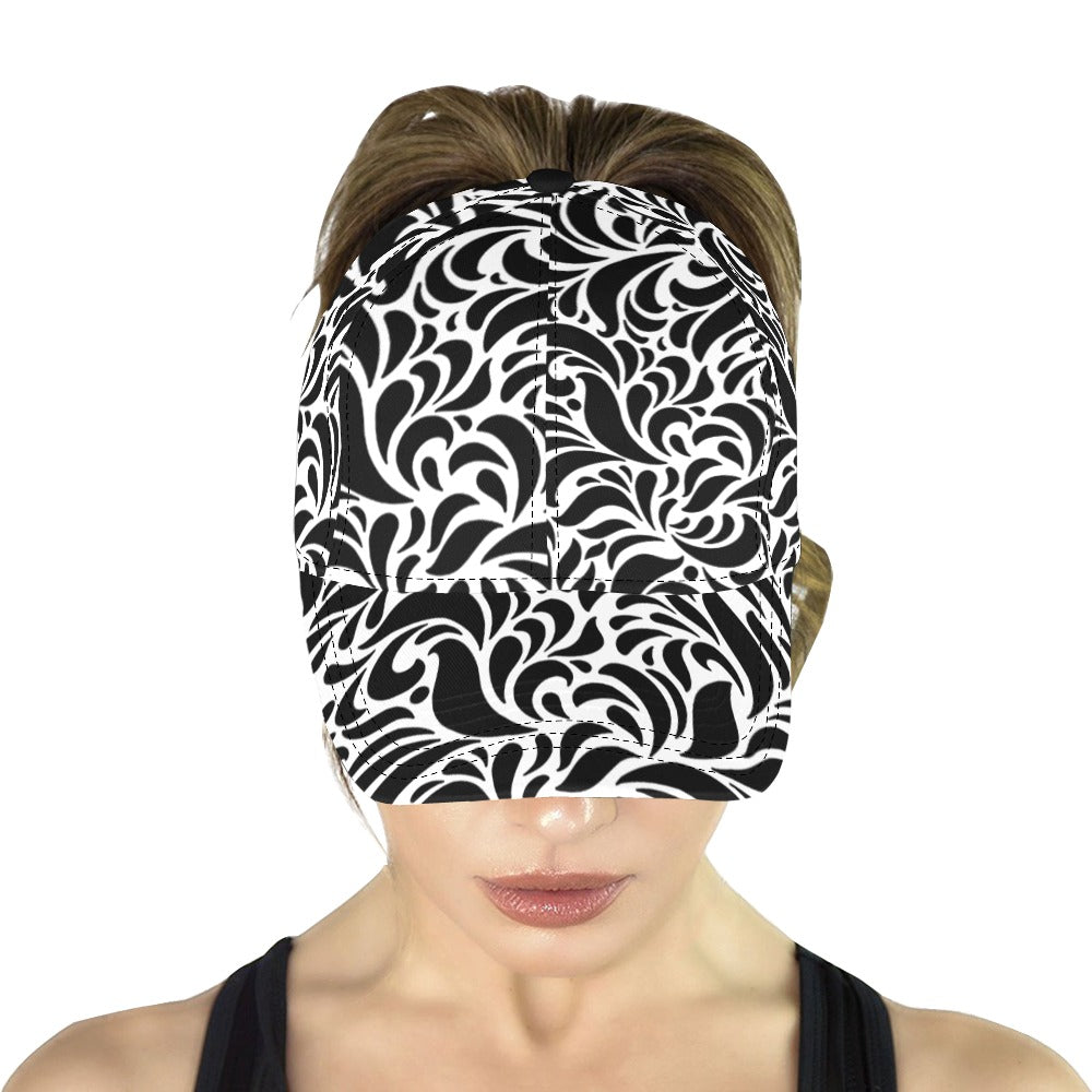 GORGIOUS WHT All Over Print Dad Cap C