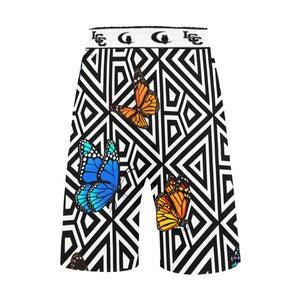 BUTTERFLY LCC Men's All Over Print Casual Shorts