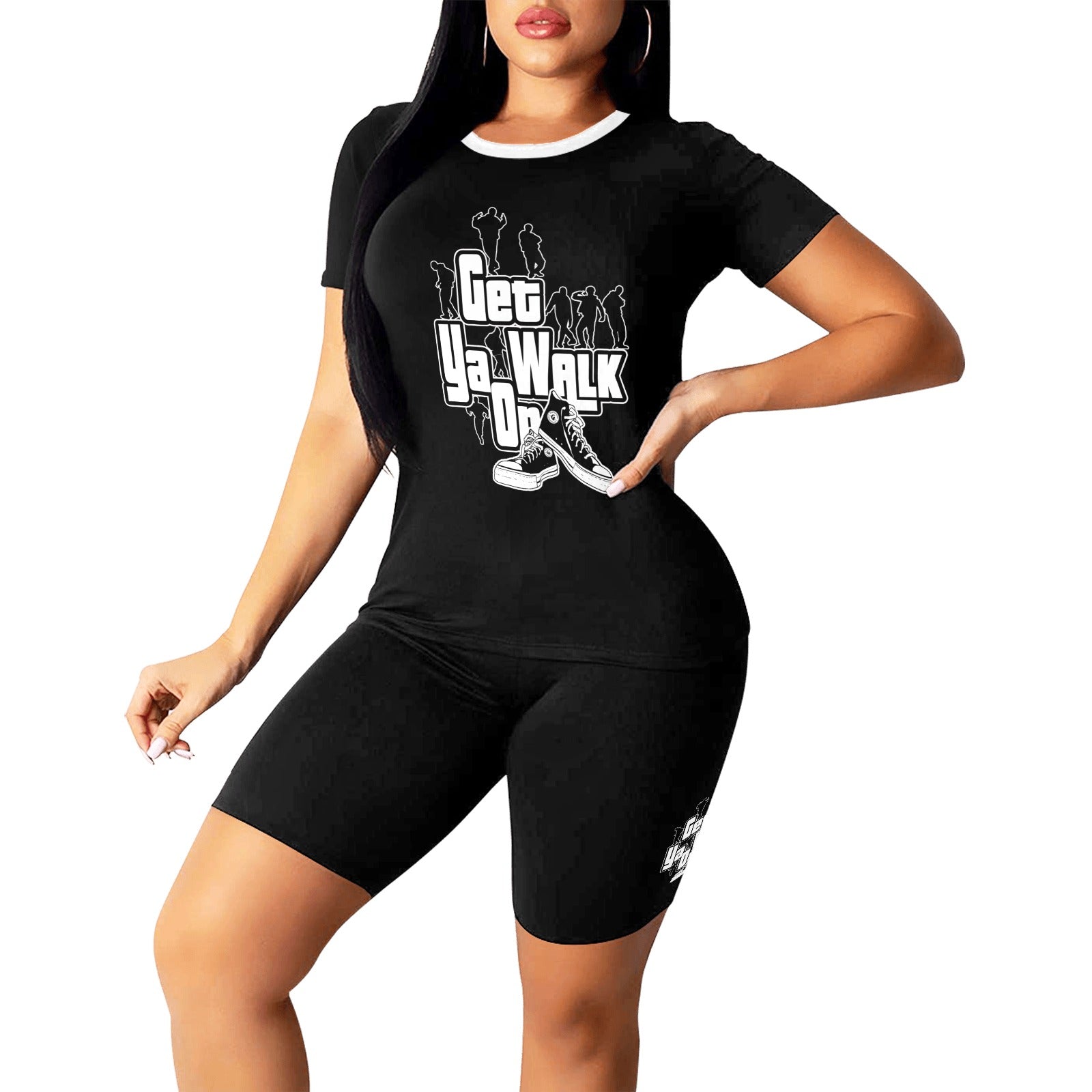 GET YA WALK ON Women's Short Yoga Set