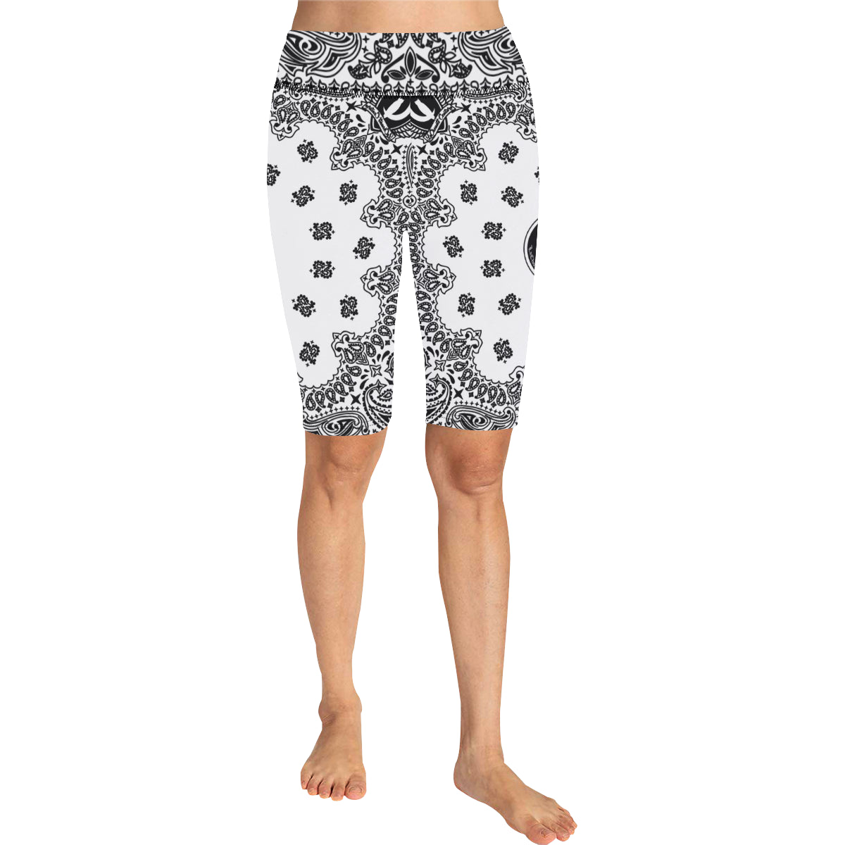 BANDANA WYT All Over Print Knee Length Leggings